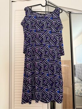 Nine West geometric pattern dress